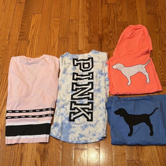 Vs Pink Bundle of 9 Long sleeve t-shirts - Picture 3 of 3